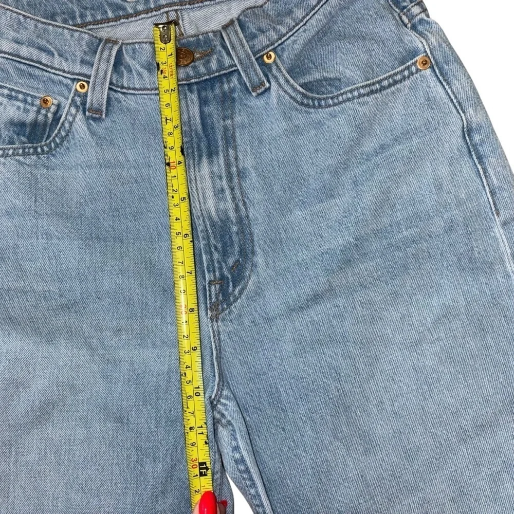 Snacks X Mother Just A Nibble Straight Leg Blue Jeans Womens 24 Western Preppy - Picture 15 of 16